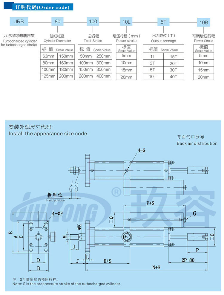力行程可調91抖音下载入口缸訂購尺寸代碼